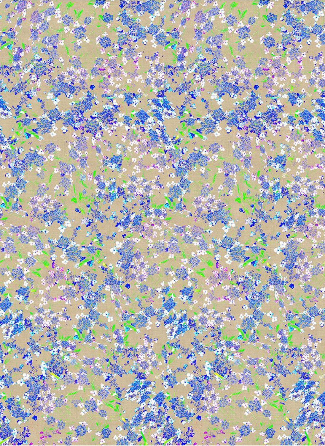 Fibrociment digital print graphics Scalamid BLUE FLOWERS 385